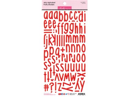 bella blvd mcintosh aria alpha puffy stickers bb22