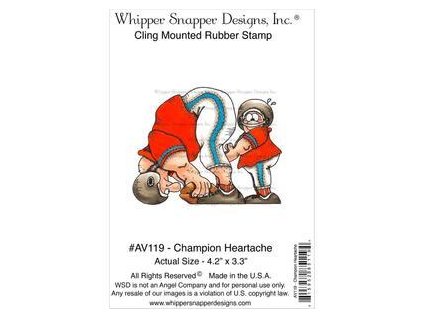 Whipper Snapper Designs - CHAMPION HEARTACHE - cling gumové razítko