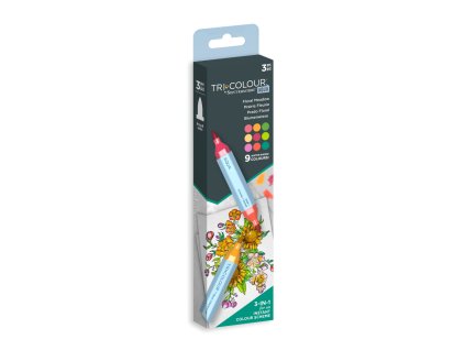 spectrum noir tricolour aqua markers floral meadow