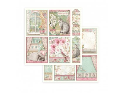 stamperia orchids and cats 8x8 inch paper pack dfdsbb