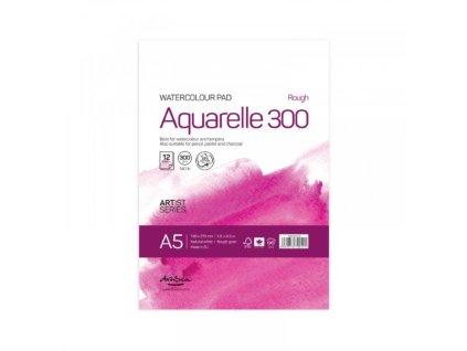 Drasca - AQUARELLE 300 gr / A5 - přírodně bílé akvarelové čtvrtky