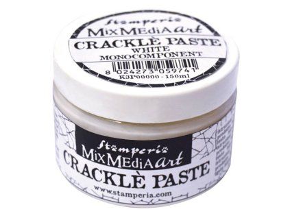 stamperia crackle paste 150ml white k3p37