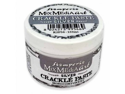 stamperia crackle paste 150 ml silver k3p56