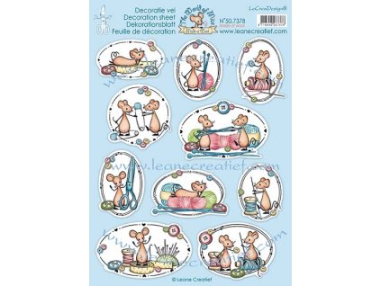 leane creatief the world of mice made of wool 10pc