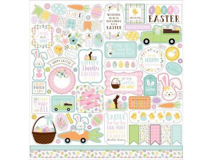 echo park welcome easter 12x12 inch element sticke