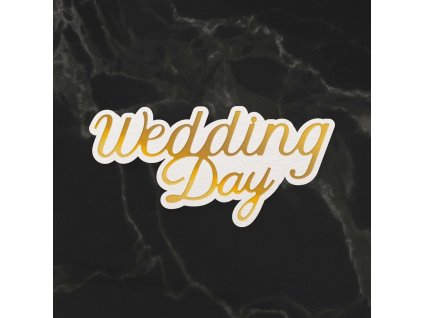 couture creations wedding day sentiment mini cut f