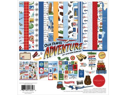 12carta bella our travel adventure collection kit cb