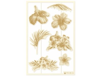 Piatek13 - SUMMER VIBES / light chipboard - kartonové ozdoby