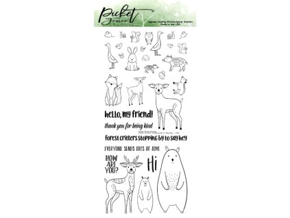 picket fence studios forest critters stopping by t