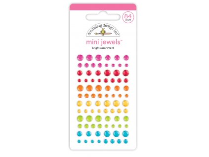 doodlebug design bright assortment mini jewels 725