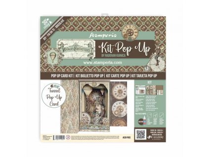 stamperia pop up kit 12x12 inch voyages xfantastiqu