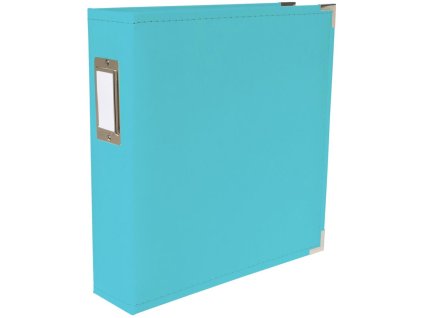 We R - CLASSIC LEATHER ALBUM / AQUA - 8,5 x 11" - D-ring album včetně složek