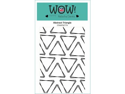 abstract triangle by natasha davies clear stamp set a6 5607 p