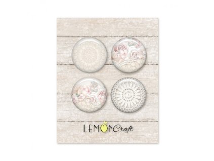 linen story zestaw samoprzylepnych ozdob buttonow lemoncraft