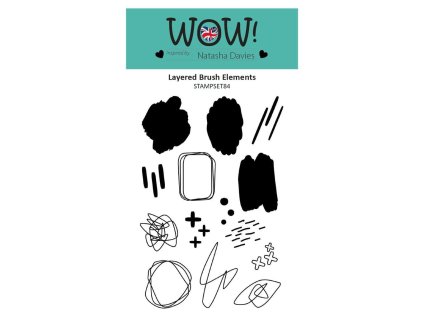 layered brush elements by natasha davies clear stamp set a6 5879 p