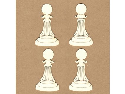 chipboard chess pawns