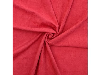 suedette carmine red