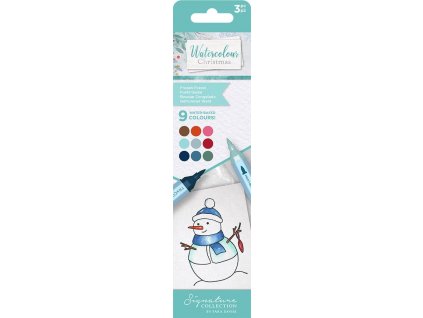 spectrum noir watercolour christmas aqua markers t