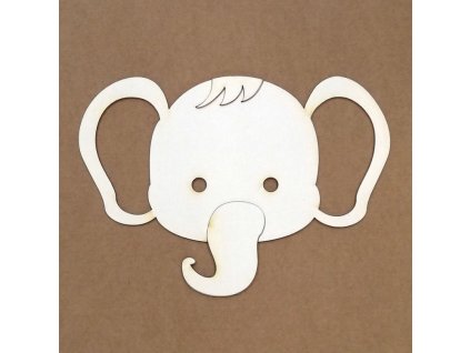 chipboard silhouette elephant