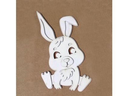 chipboard silhouette rabbit