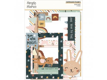 Simple Stories - BOHO BABY - kartonové rámečky