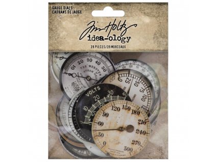 Tim Holtz - GAUGE DIALS / TH94225 - papírové obrázky