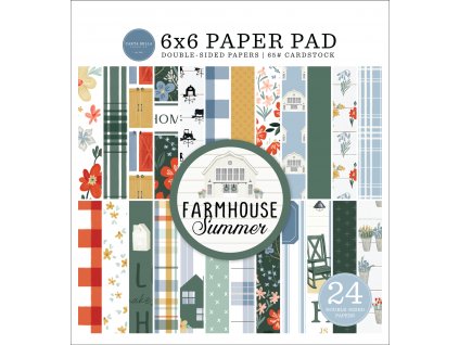 carta bella farmhouse summer 6x6 inch paper pad cb