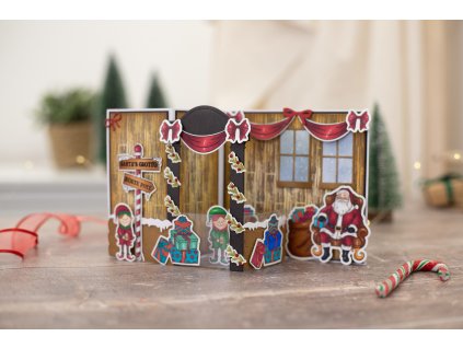 gemini christmas 3d scene buggilder stamp die santas