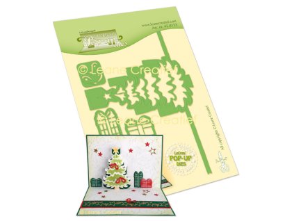 leane creatief pop up christmas tree cut emboss di