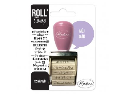 otocne razitko s napisy aladine roll stamp muj diar