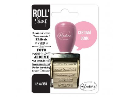 otocne razitko s napisy aladine roll stamp turisticky denik