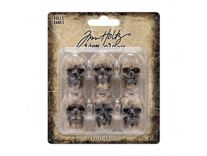 idea ology tim holtz halloween skulls 6pcs th94270