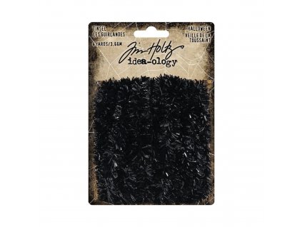 idea ology tim holtz halloween tinsel black 1x366