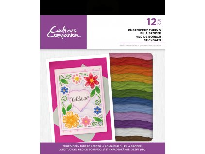 crafters companion embroidery thread pack rainbow
