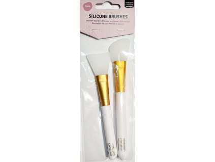 Vaessen creative - SILICONE BRUSHES - 2x plastová stěrka, štětec