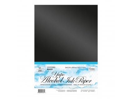 couture creations yupo paper a4 black co727892