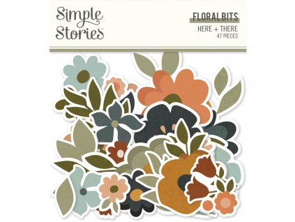 simple stories here there floral bits 19819