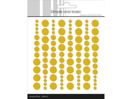 simple and basic adhesive enamel dots mustard 96 p