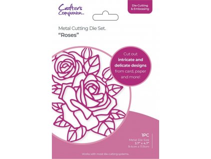 gemini large scale outline floral roses elements d