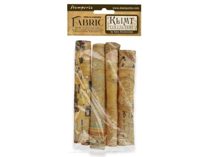 stamperia fabric sheets 12x12 inch klimt 4pcs sbpl