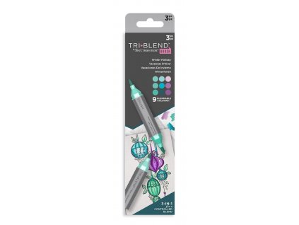 spectrum noir triblend brush winter holiday 3pcs s