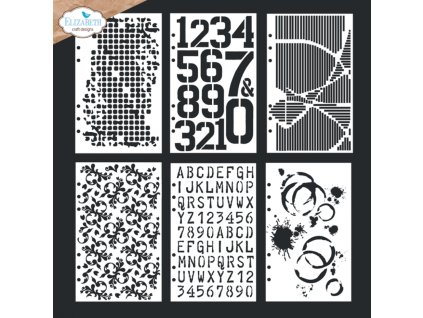 elizabeth craft designs planner 4 stencils s049