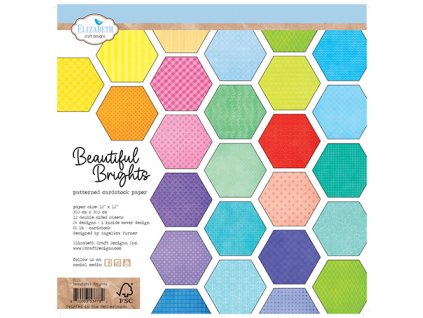 Elizabeth craft - BEAUTIFUL BRIGHTS - 12" kompletní scrapbooková sada