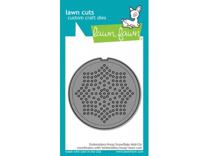 lawn fawn embroidery hoop snowflake add on lawn cu