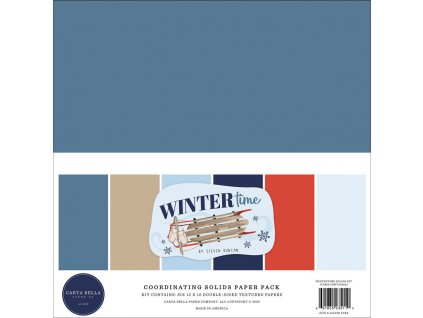 carta bella wintertime 12x12 inch coordinating sol