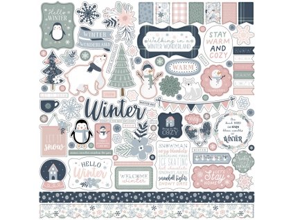 echo park winterland element sticker wtl333014