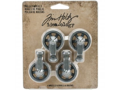 idea ology tim holtz mini pulley wheels 4pcs th935