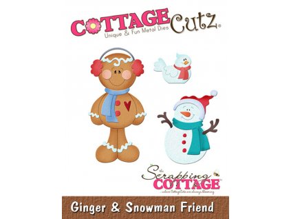 scrapping cottage ginger snowman friend cc 1225