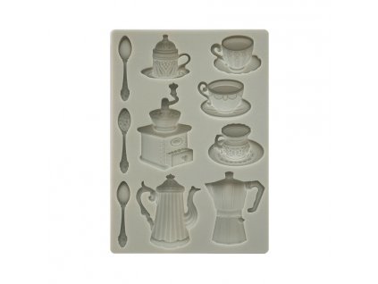 stamperia coffee and chocolate silicon mould a5 cu