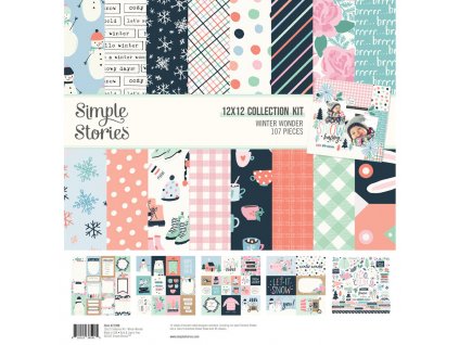 simple stories winter wonder collection kit 21200